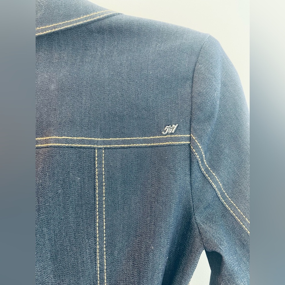 Cinq a Sept Evie Belted Denim Mini Dress - Size 4 - Picture 8 of 14